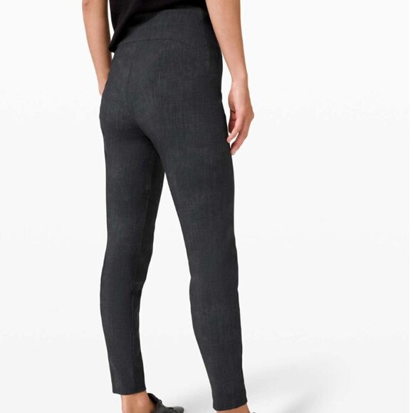 Lululemon Here to There High-Rise 7/8 Pant Crosshatch Texture Black Multi / Blac - Picture 6 of 6